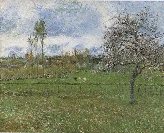 Eragny-ängen - Camille Pissarro