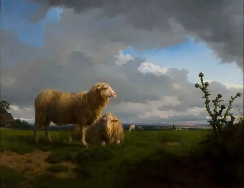 Prairie och får - Rosa Bonheur