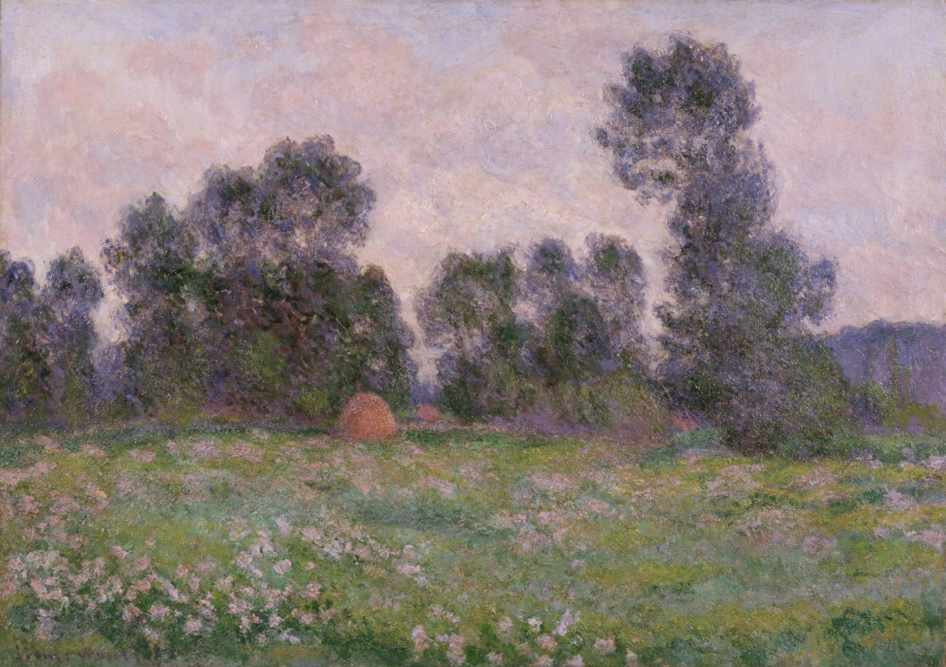 Prairie à Giverny W1247 de Claude Monet – Fukushima Prefectural Museum of Art 5350-8400060