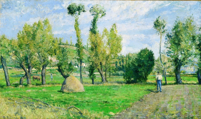 Valhermeils ängar nära Pontoise - Camille Pissarro