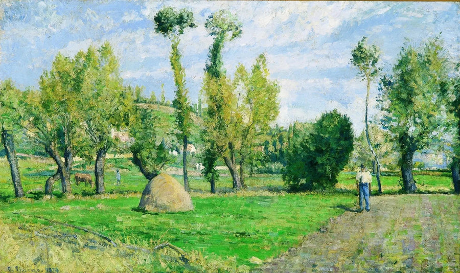 Valhermeils ängar nära Pontoise - Camille Pissarro