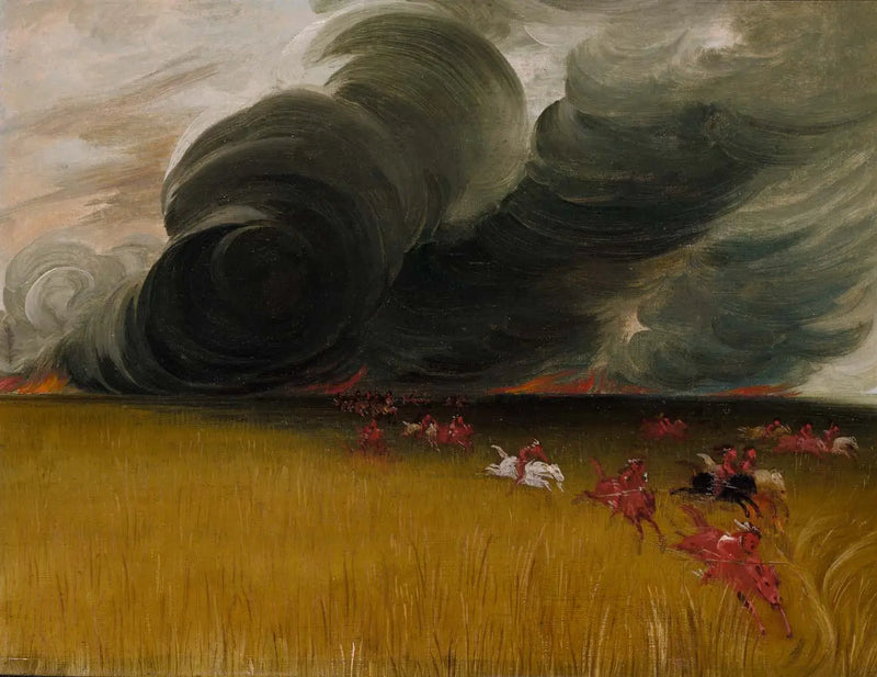 Prairies i brand - George Catlin