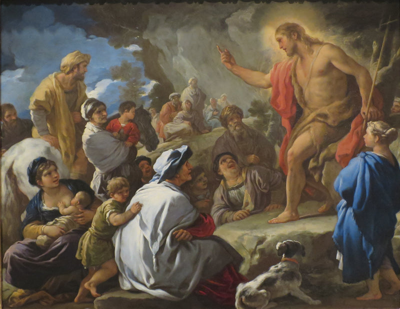 Predikan av Johannes Döparen - Luca Giordano