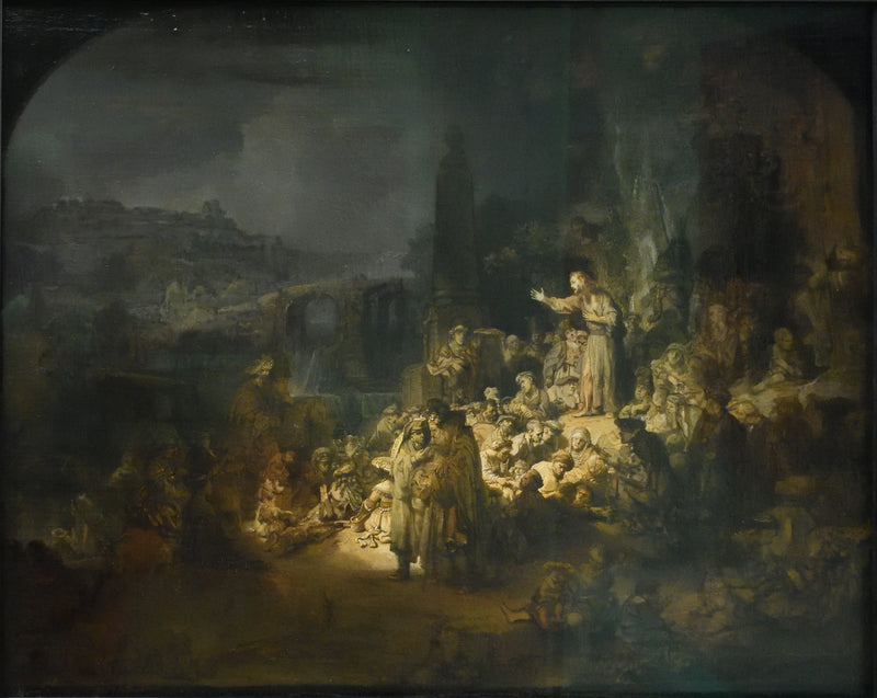 Johannes Döparens predikan - Rembrandt