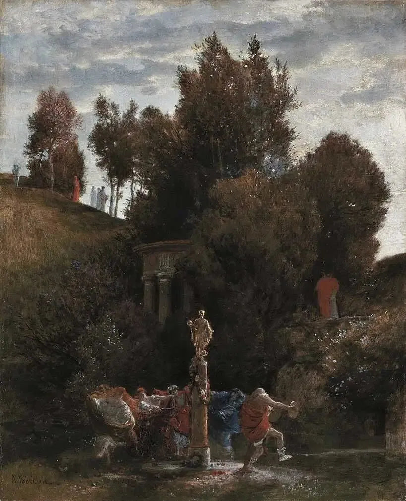 Första maj romersk - Arnold Böcklin