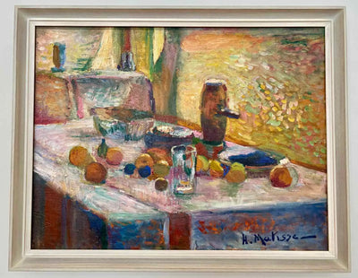 Reproduction du tableau « Première nature morte orange - Henri Matisse » par Alpha Reproduction en peinture à l’huile