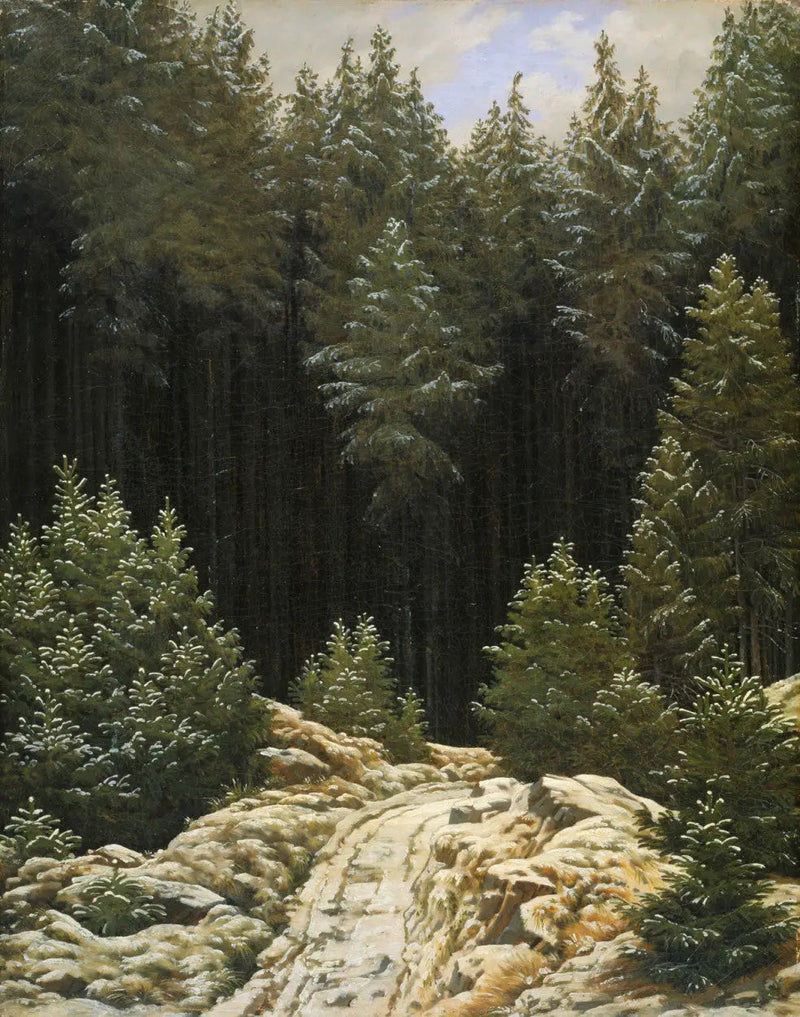Första snön - Caspar David Friedrich
