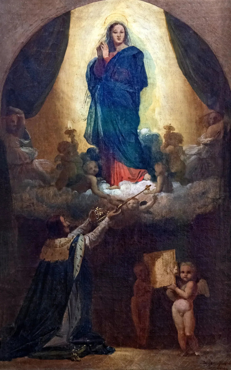 Första tanken av Louis XIII:s löfte - Jean-Auguste-Dominique Ingres