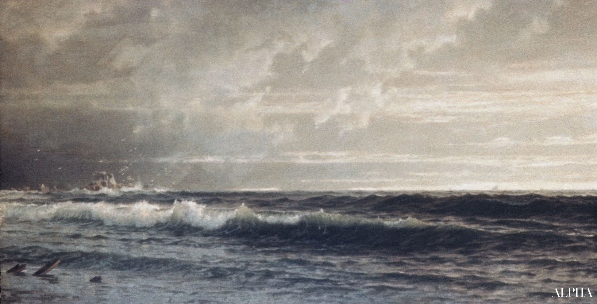 Près de Land's End, en Cornouailles - William Trost Richards - Reproductions de tableaux et peintures haut de gamme