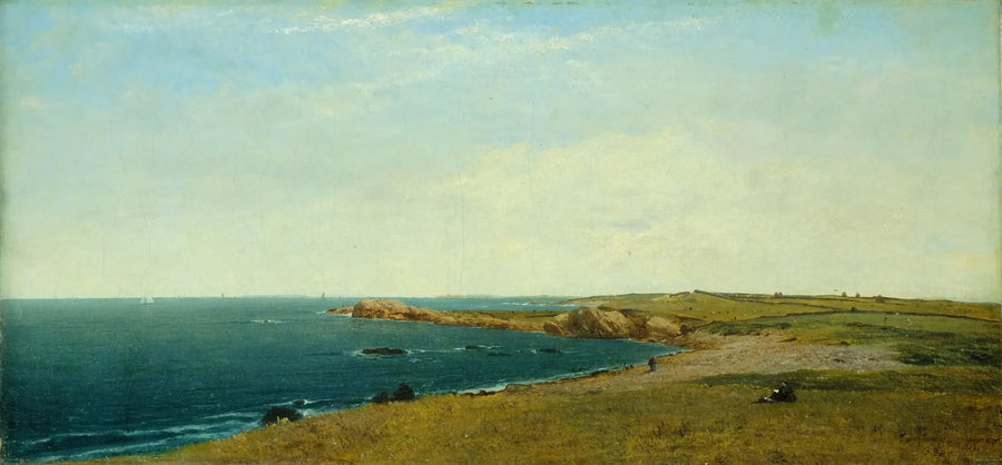 Nära Newport - John Frederick Kensett