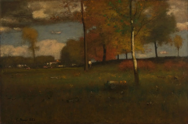 Nära byn, oktober - George Inness
