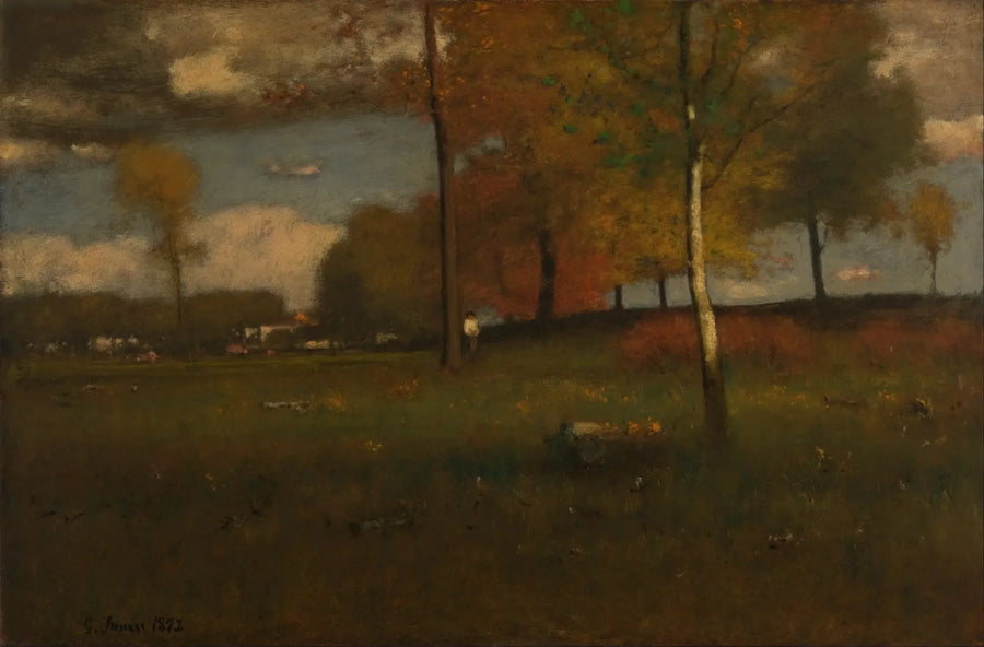 Nära byn, oktober - George Inness