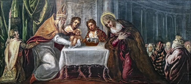 Presentation av Jesus i templet - Jacopo Tintoretto