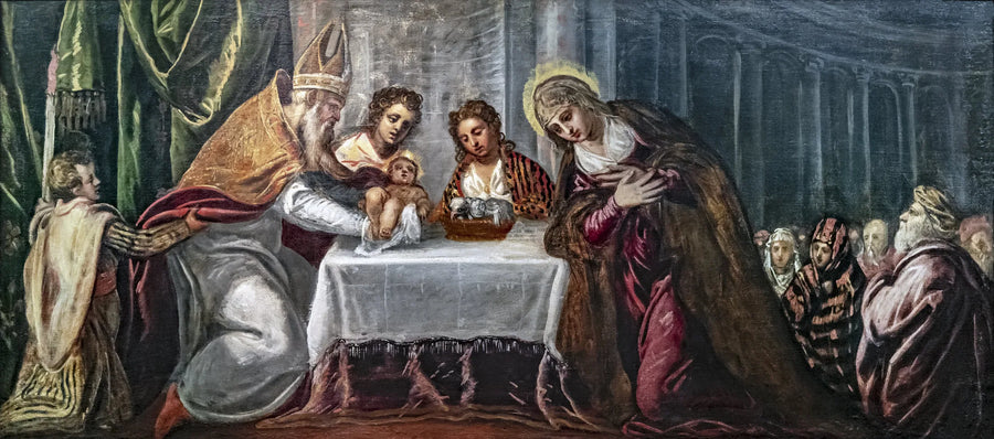 Presentation av Jesus i templet - Jacopo Tintoretto
