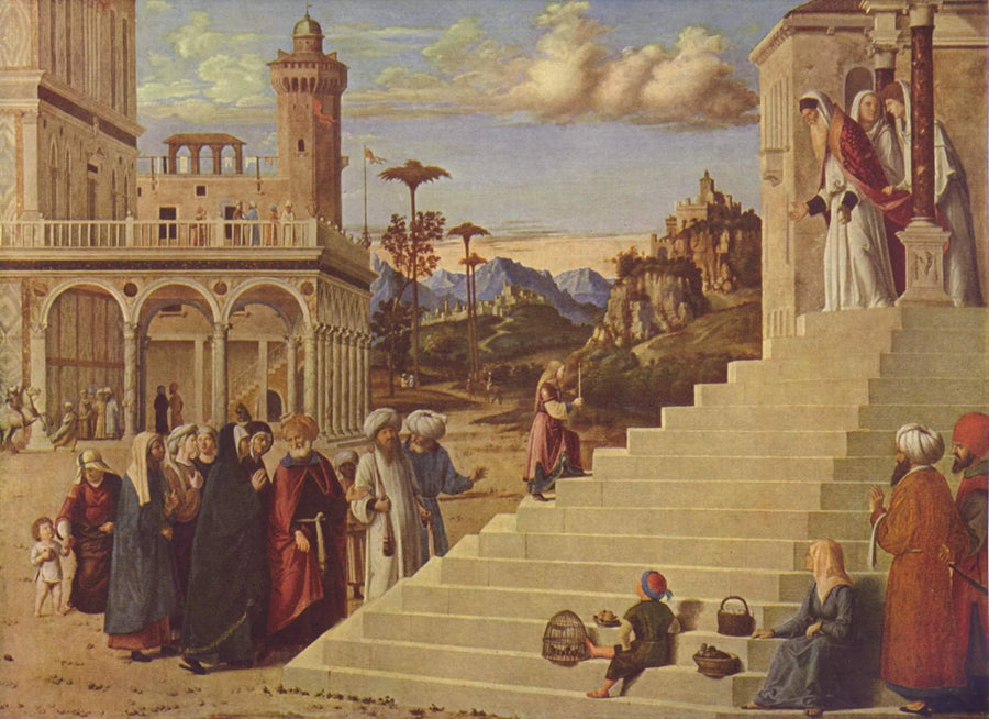 Presentation av Jungfru i templet - Cima da Conegliano