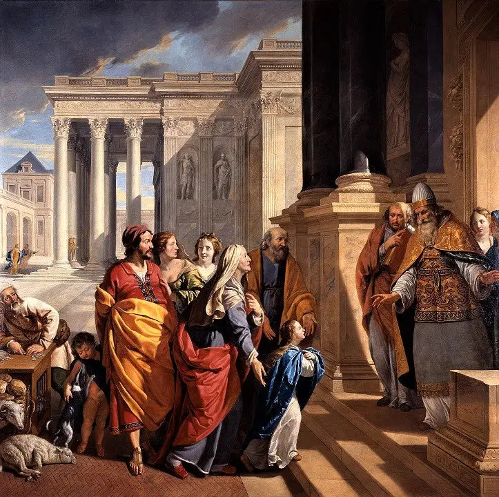 Presentation av Jungfru i Templet - Philippe de Champaigne