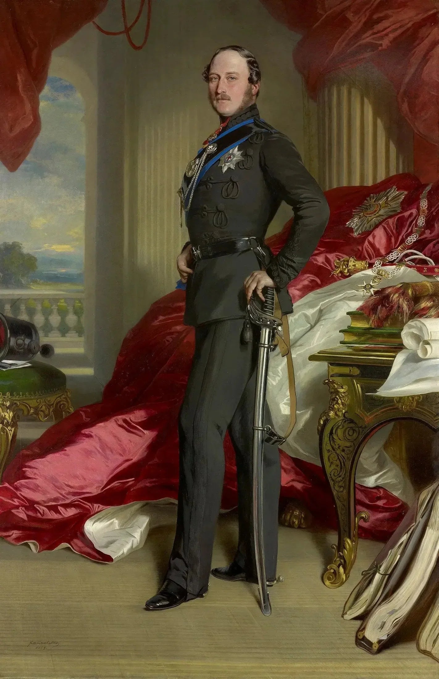 Prince Albert, prince consort (1819-1861) - Franz Xaver Winterhalter image 1 reproduction de peinture à l’huile