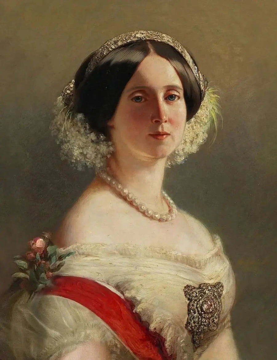 Prinsessa Augusta av Sachsen-Weimar-Eisenach, senare preussisk drottning och tysk kejsarinna - Franz Xaver Winterhalter