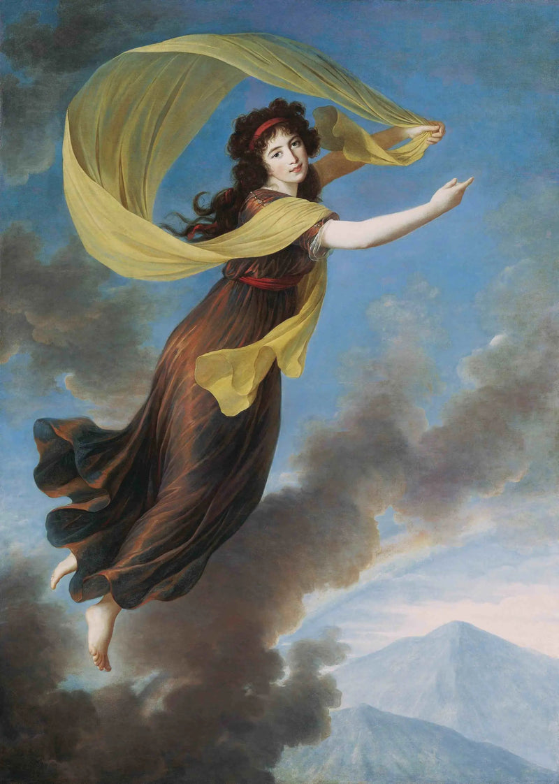Prinsessan Karoline von Liechtenstein (1768-1831), född grevinna von Manderscheidt-Blankenheim i rollen som Iris - Élisabeth Vigée Le Brun