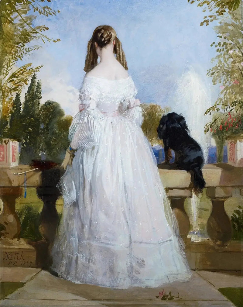 Prinsessa Victoria av Sachsen-Coburg och Gotha (1822-1857) - Edwin Henry Landseer