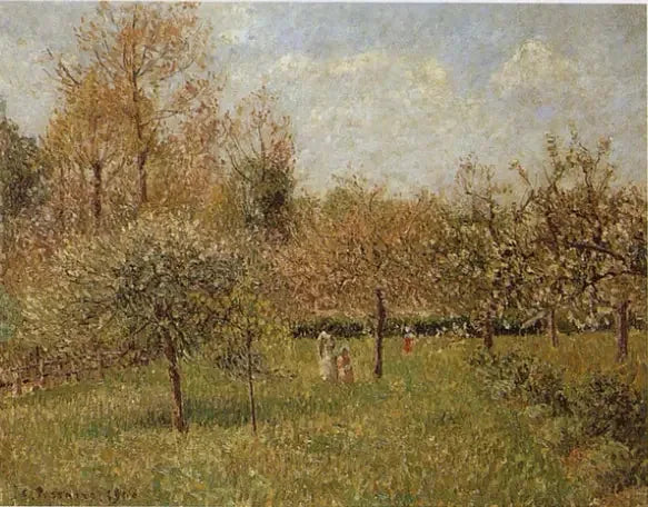 Vår i Éragny - Camille Pissarro
