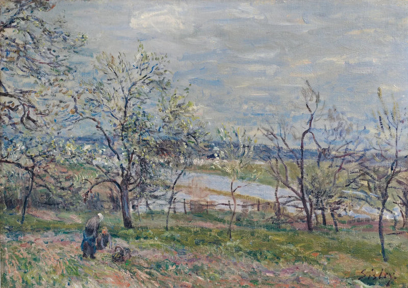 Vår i Veneux-Nadon - Alfred Sisley