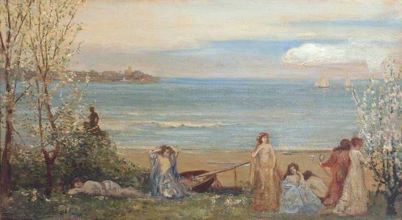 Vår vid havet - Charles Conder