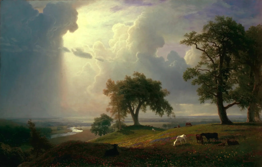 Kaliforniskt vårlandskap - Albert Bierstadt