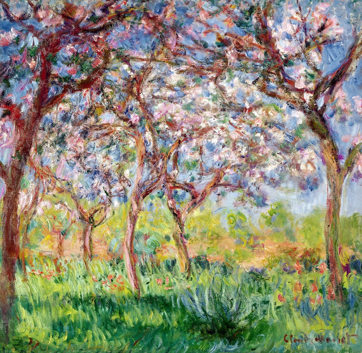 Printemps à Giverny de Claude Monet, 1903 – verger en fleurs, collection particulière
