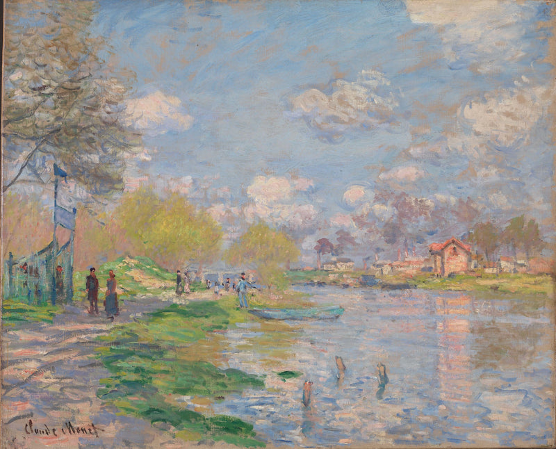 Vår på ön Grande Jatte W459 - Claude Monet