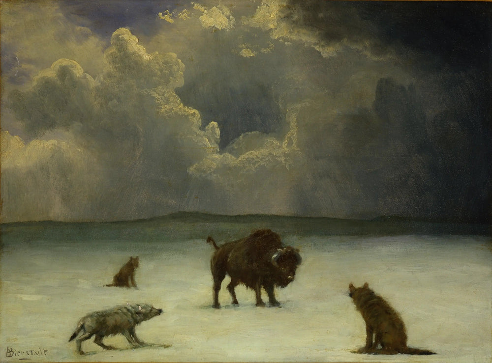 Pris au piège - Albert Bierstadt image 1 copie peinte à la main à l’huile