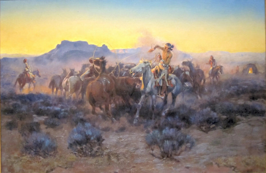 Nya ramar med lasso - Charles Marion Russell