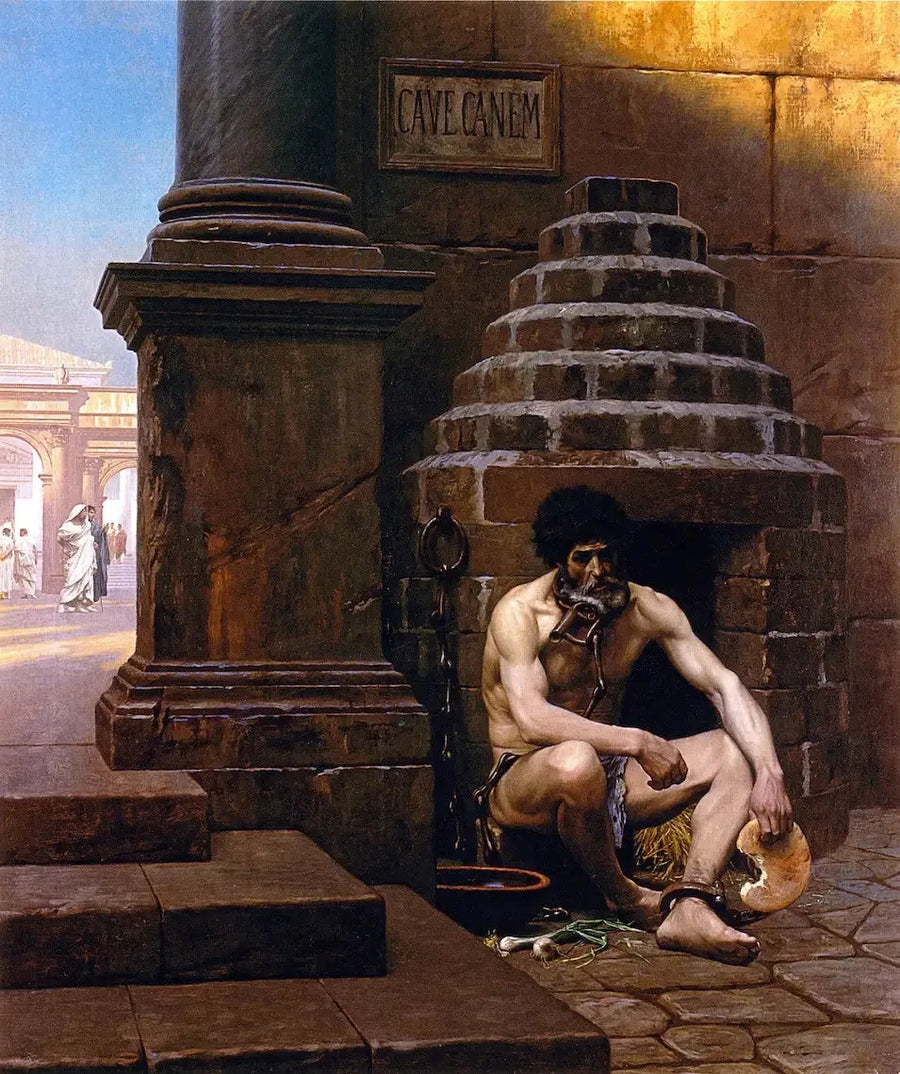 Krigsfånge i Rom - Jean-Léon Gérôme