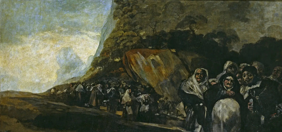 Heliga kontorets procession - Francisco de Goya