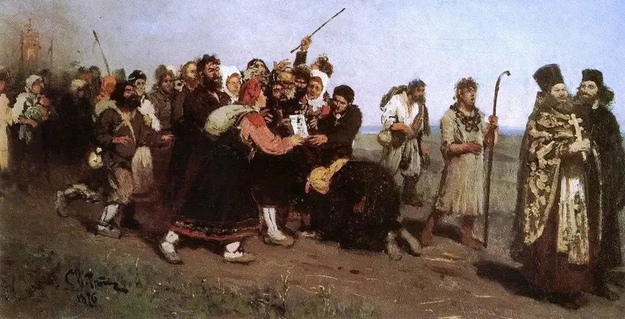 Religiös procession - Ilya Repin