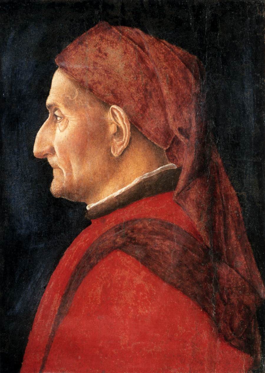 profil av man - Andrea Mantegna