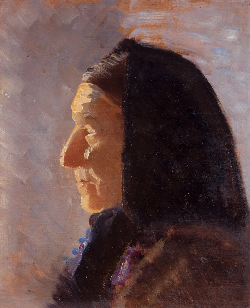 Profil av en kvinna från Skagen - Anna Ancher