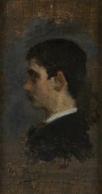 Profil av en ung man - Eva Gonzalès