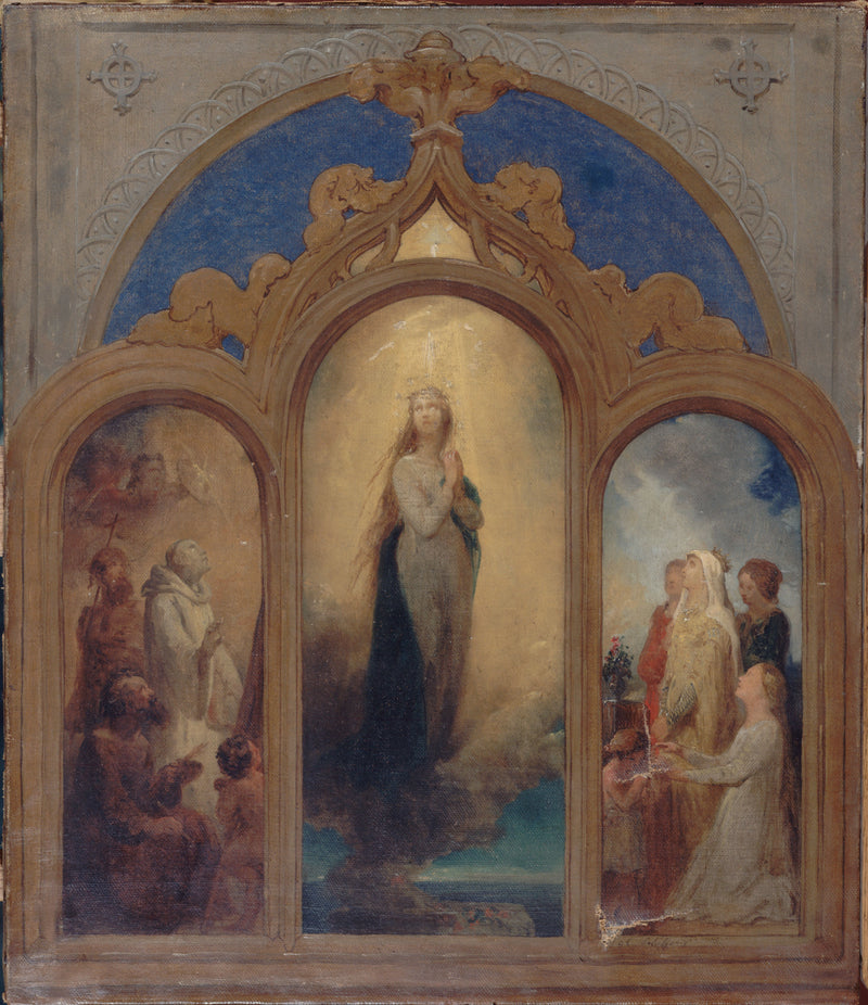 Projekt för ett triptyk - Ary Scheffer