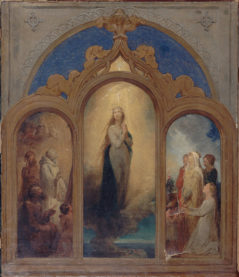 Projekt för ett triptyk - Ary Scheffer