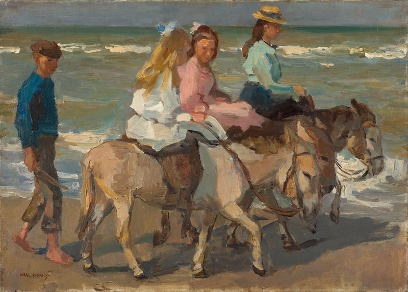 Asfalterad promenad med åsna - Isaac Israëls