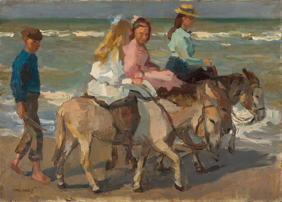 Asfalterad promenad med åsna - Isaac Israëls