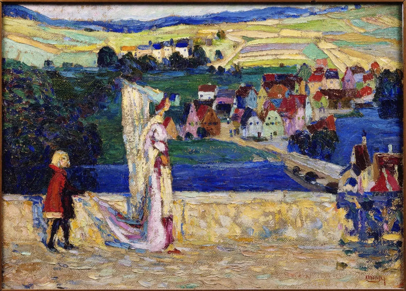 Promenad (Skiss) - Vassily Kandinsky