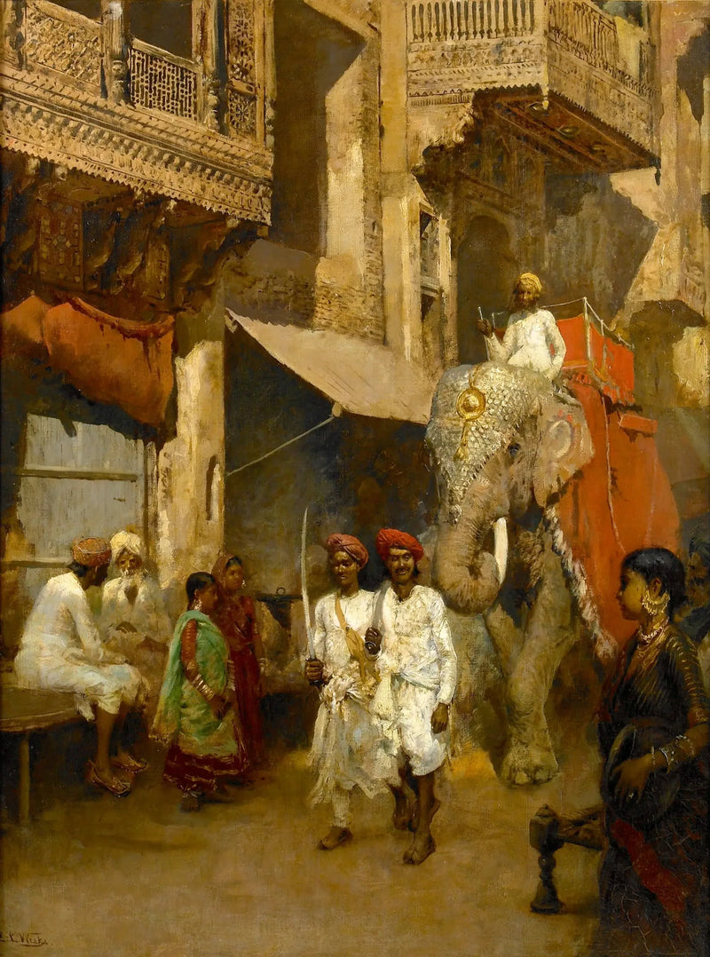Promenad i en indisk gata - Edwin Lord Weeks