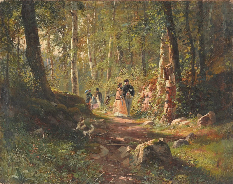 Promenad i skogen - Ivan Chichkine