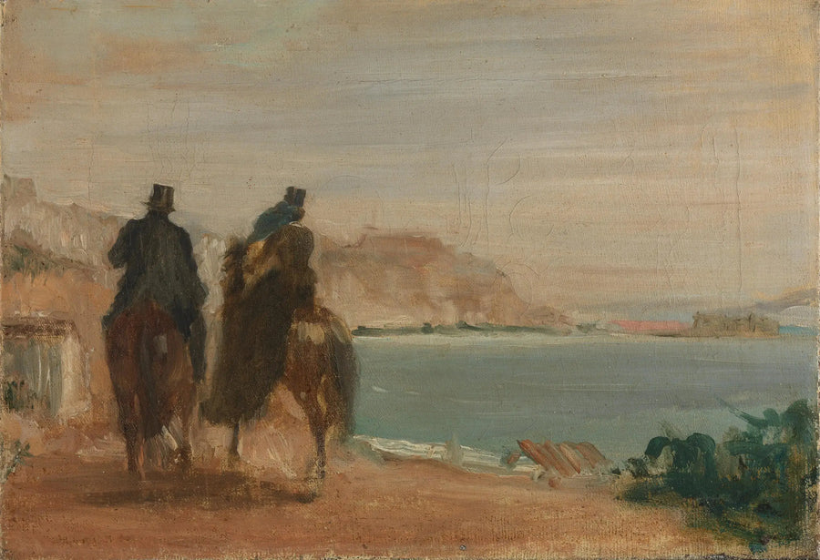 Promenad vid havet - Edgar Degas