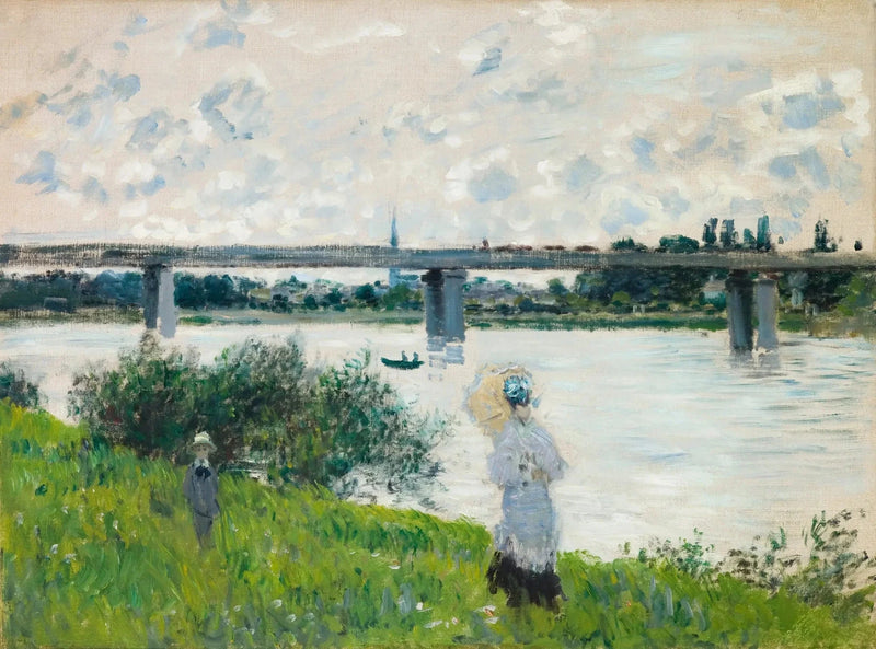 Promenaden till järnvägsbron i Argenteuil W321 - Claude Monet