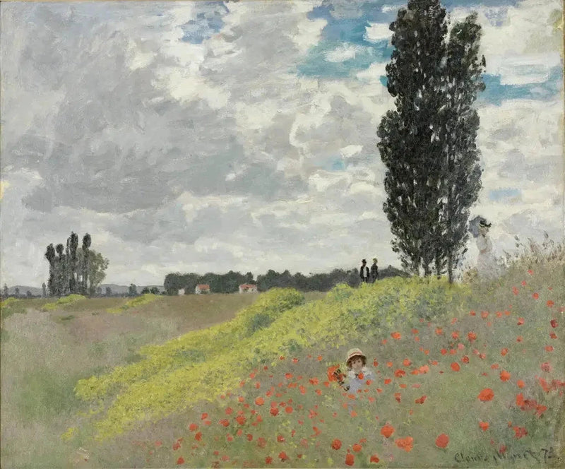 Promenaden i prärien i Argenteuil W276 - Claude Monet