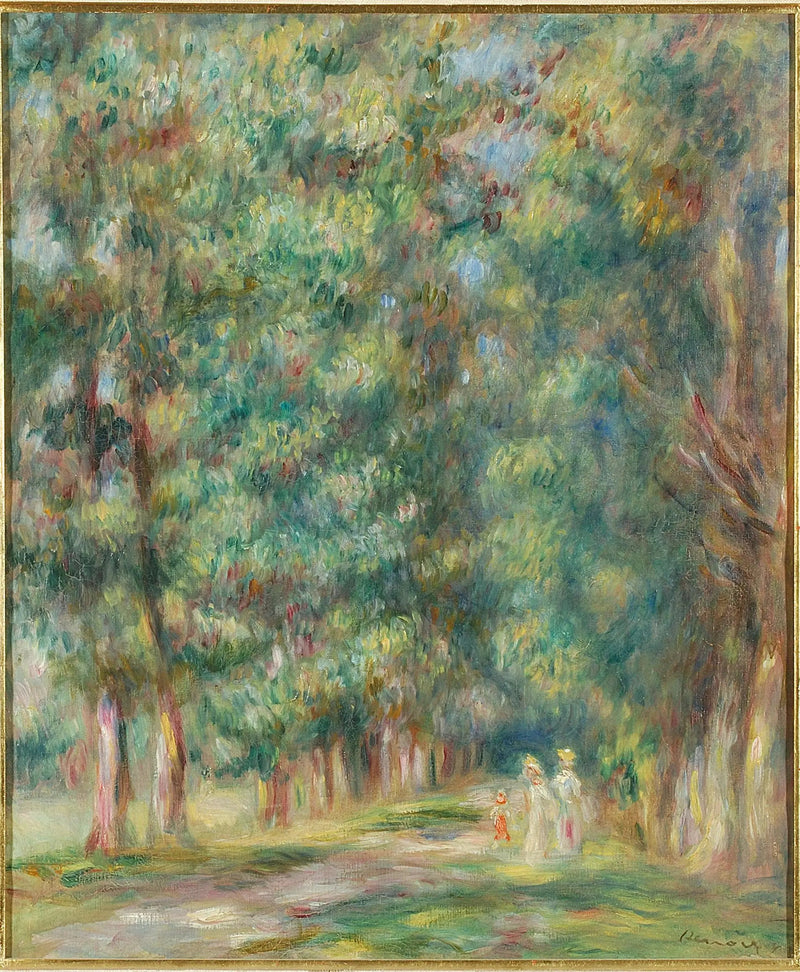 Promenad, skogsdunge - Pierre-Auguste Renoir