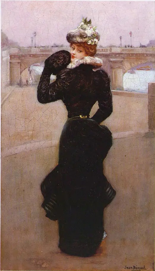 Promenad längs kajerna - Jean Béraud